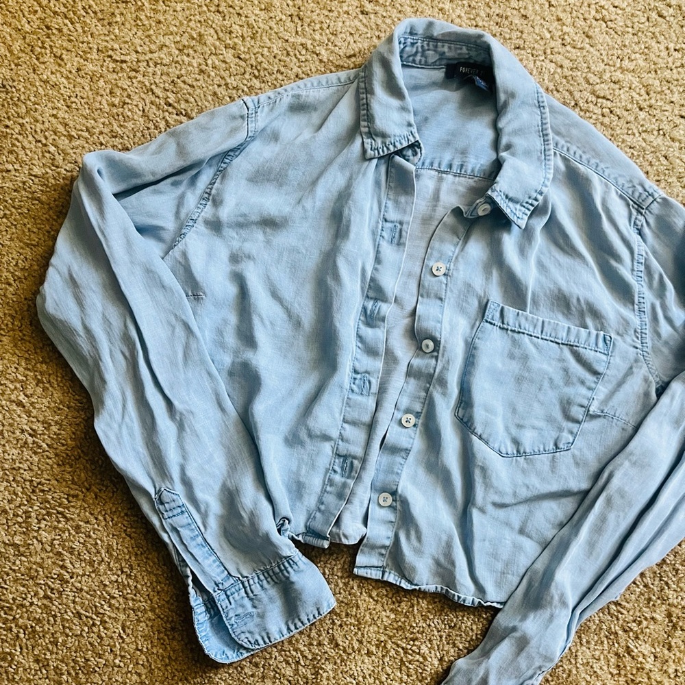 Cropped Jean Top